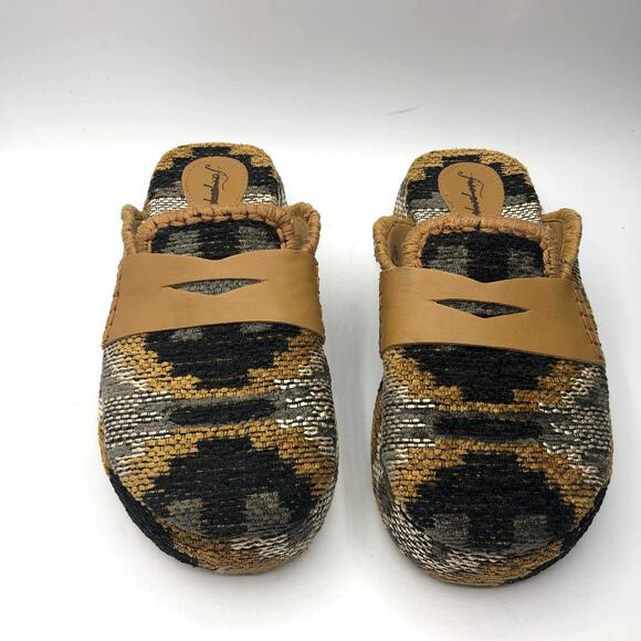 Free People Womens Mulholland Fabric Mule Brown Size EU 37 US 7 - Picture 7 of 8